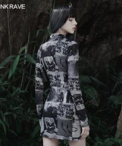 Punk Rave Sorcha Dress - Grey