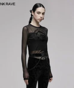 Punk Rave Sun Dragon Mesh Top Ladies 18 Punk Rave Sun Dragon Mesh Top Ladies