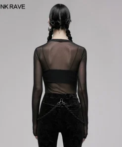 Punk Rave Sun Dragon Mesh Top Ladies 19 Punk Rave Sun Dragon Mesh Top Ladies