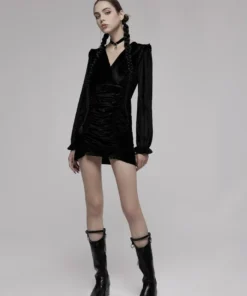 Punk Rave Vianna Velvet Dress Ladies