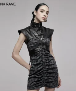 Ladies Punk Rave Wide Shoulder Vest