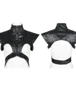 Ladies Punk Rave Wide Shoulder Vest