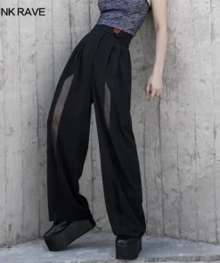 Ladies Punk Rave Zadie Wide Leg Trousers