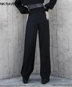 Ladies Punk Rave Zadie Wide Leg Trousers 16 Ladies Punk Rave Zadie Wide Leg Trousers