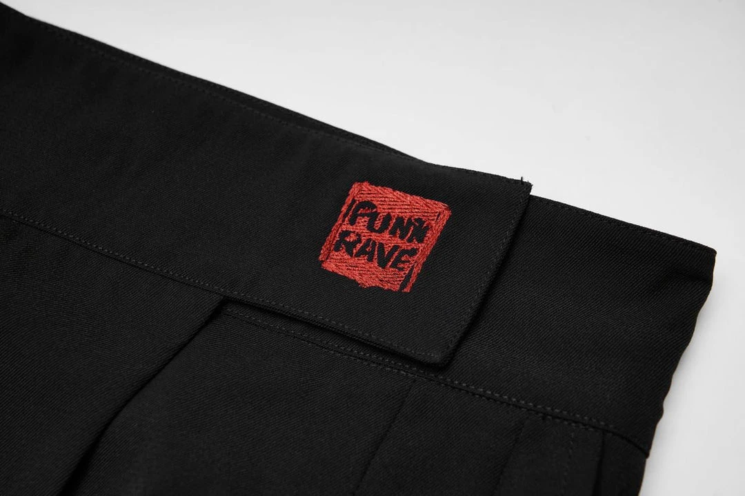 Ladies Punk Rave Zadie Wide Leg Trousers 10 Ladies Punk Rave Zadie Wide Leg Trousers