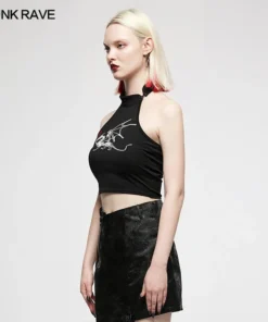 Punk Rave Bliss Halter Top - Dragon