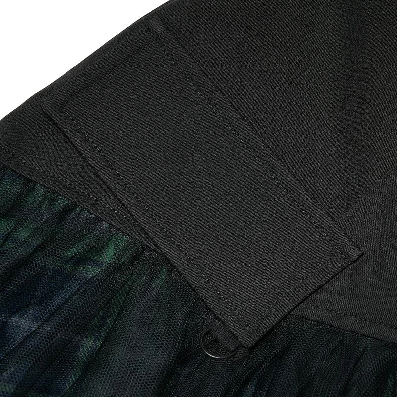 Ladies Punk Rave Gianna Mesh Overlay Skirt - Black & Green 15 Ladies Punk Rave Gianna Mesh Overlay Skirt - Black & Green