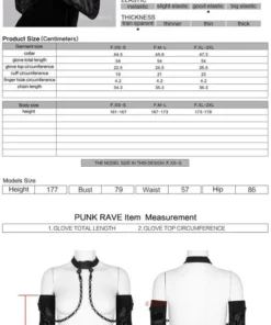 Accessories Punk Rave Noche Sleeves With Choker - Velvet Flocked 17 Accessories Punk Rave Noche Sleeves With Choker - Velvet Flocked