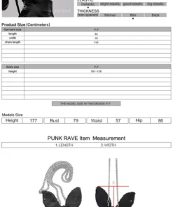 Punk Rave Dark Rabbit Plush Toy