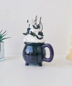 Weird & Wonderful Ceramics Purple Skull Cauldron Mug