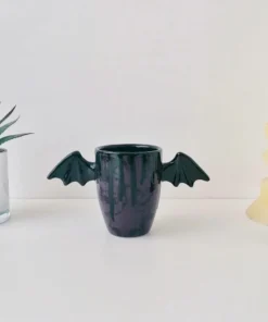 Weird & Wonderful Ceramics Purple Skull Wing Mug New Arrivals