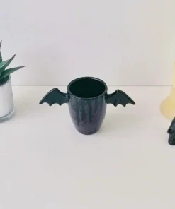 Weird & Wonderful Ceramics Purple Skull Wing Mug New Arrivals