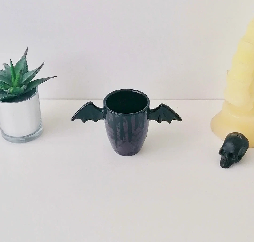 Weird & Wonderful Ceramics Purple Skull Wing Mug New Arrivals 4 Weird & Wonderful Ceramics Purple Skull Wing Mug New Arrivals