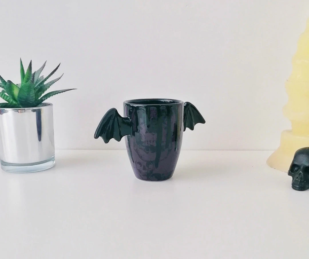 Weird & Wonderful Ceramics Purple Skull Wing Mug New Arrivals 6 Weird & Wonderful Ceramics Purple Skull Wing Mug New Arrivals