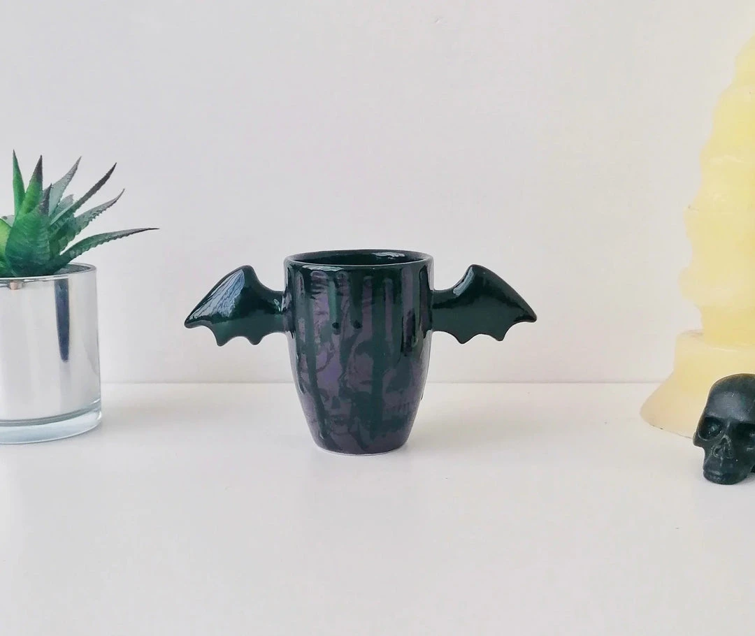 Weird & Wonderful Ceramics Purple Skull Wing Mug New Arrivals 7 Weird & Wonderful Ceramics Purple Skull Wing Mug New Arrivals