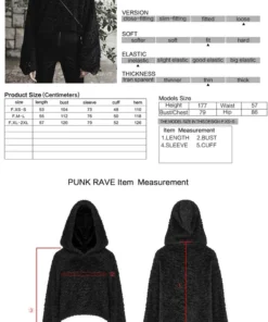 Ladies Punk Rave Cat Paw Pullover