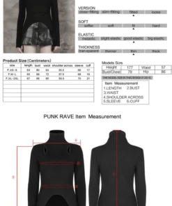 Ladies Punk Rave Pointed Edges Top