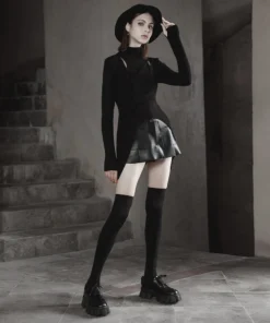 Ladies Punk Rave Pointed Edges Top