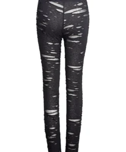 Punk Rave Black Gothalyptic Lara Leggings Ladies