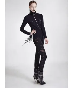 Punk Rave Black Gothalyptic Lara Leggings Ladies