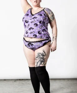 Killstar Purr Off Cami Top Plum Ladies 12 Killstar Purr Off Cami Top Plum Ladies