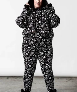 Killstar Purr Off Cropped Hoodie - Black 15 Killstar Purr Off Cropped Hoodie - Black