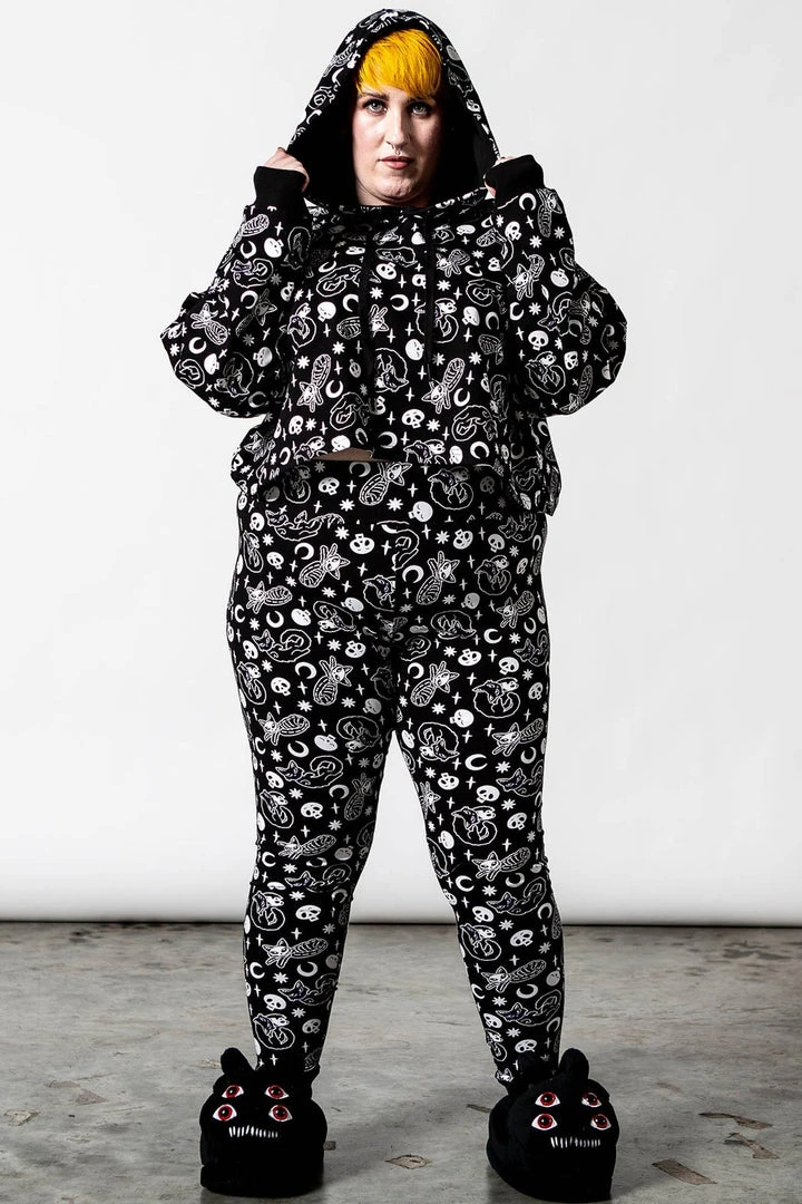 Killstar Purr Off Cropped Hoodie - Black 8 Killstar Purr Off Cropped Hoodie - Black