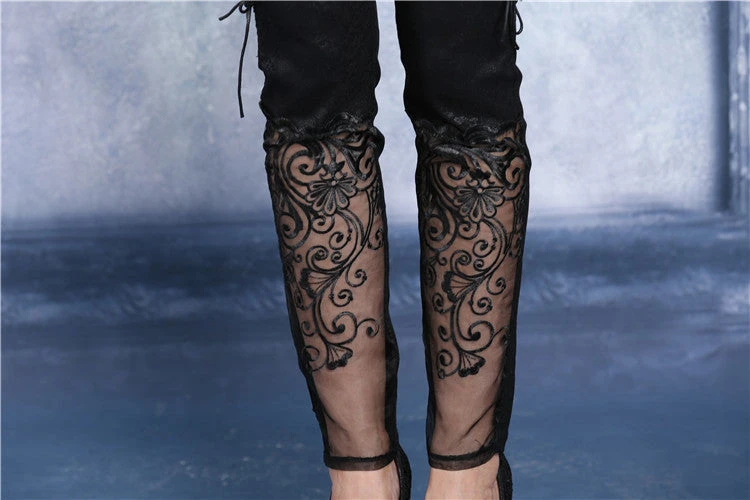 Ladies Dark In Love Gothic Bijou Trousers 6 Ladies Dark In Love Gothic Bijou Trousers