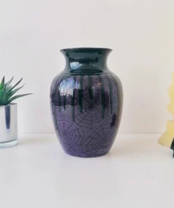 New Arrivals Weird & Wonderful Ceramics Purple Web Curved Vase 10 New Arrivals Weird & Wonderful Ceramics Purple Web Curved Vase