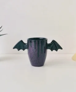 Weird & Wonderful Ceramics Purple Web Wing Mug