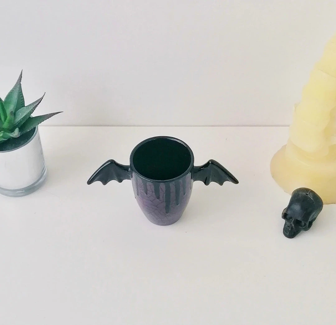 Weird & Wonderful Ceramics Purple Web Wing Mug 5 Weird & Wonderful Ceramics Purple Web Wing Mug