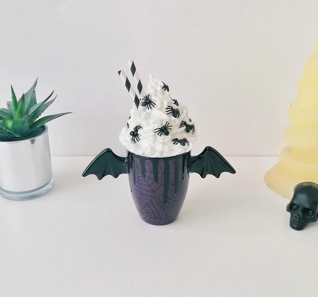 Weird & Wonderful Ceramics Purple Web Wing Mug 8 Weird & Wonderful Ceramics Purple Web Wing Mug