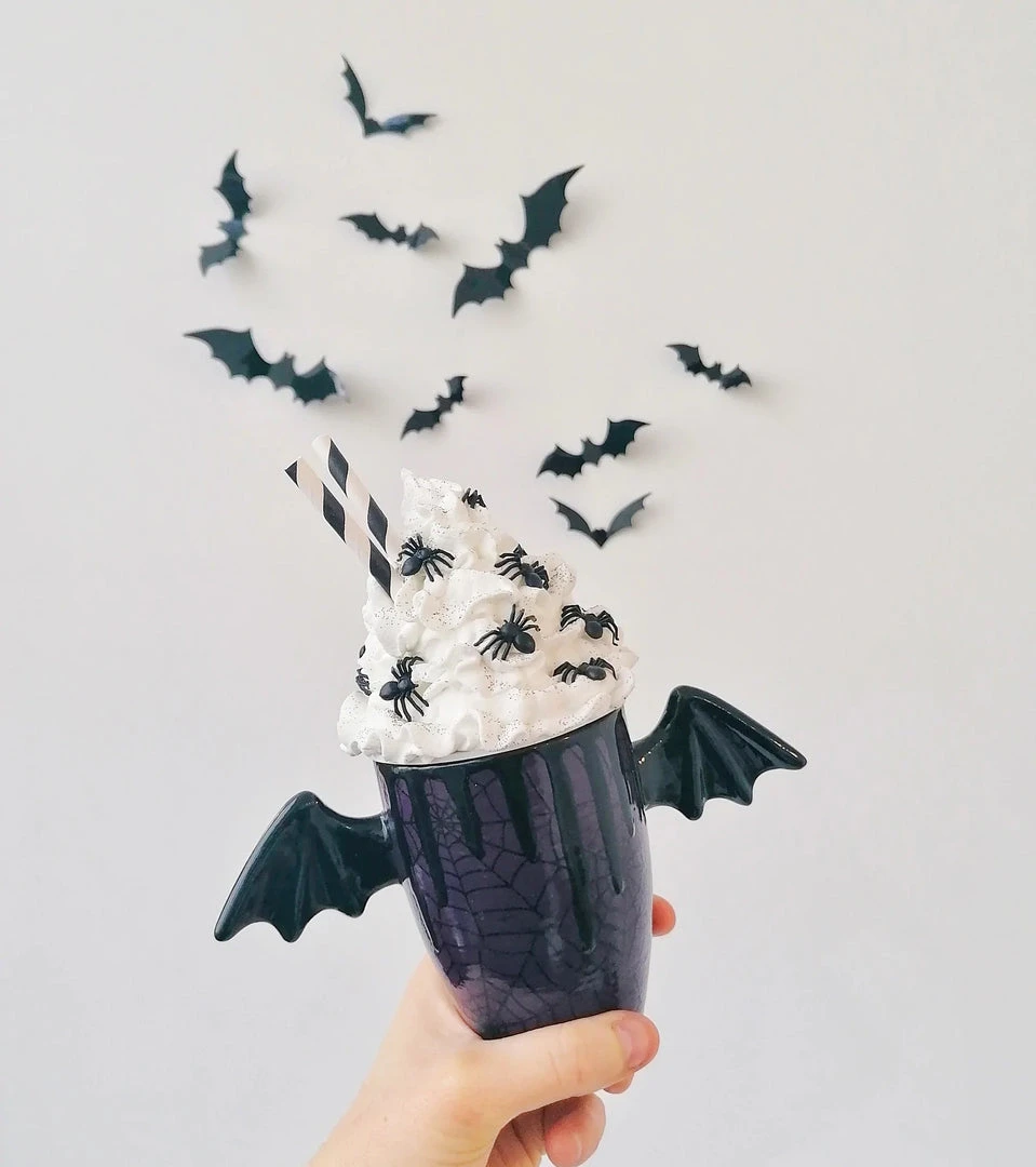 Weird & Wonderful Ceramics Purple Web Wing Mug 3 Weird & Wonderful Ceramics Purple Web Wing Mug