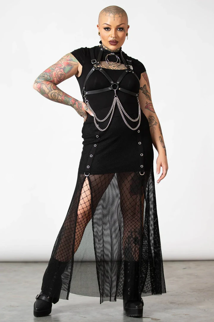 Killstar Paragon Fishnet Maxi Skirt 3 Killstar Paragon Fishnet Maxi Skirt