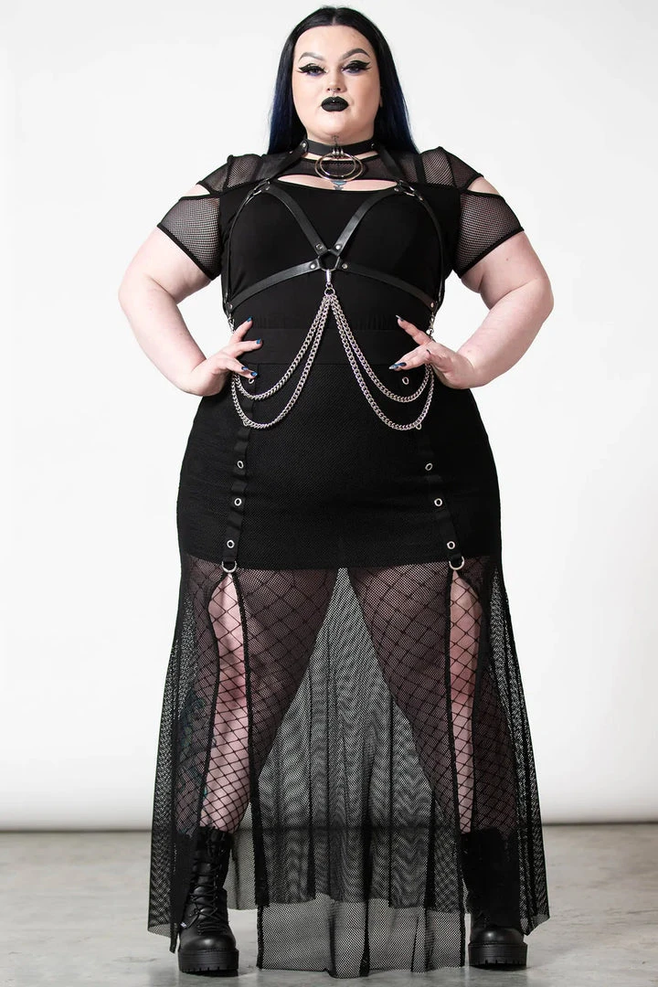 Killstar Paragon Fishnet Maxi Skirt 5 Killstar Paragon Fishnet Maxi Skirt