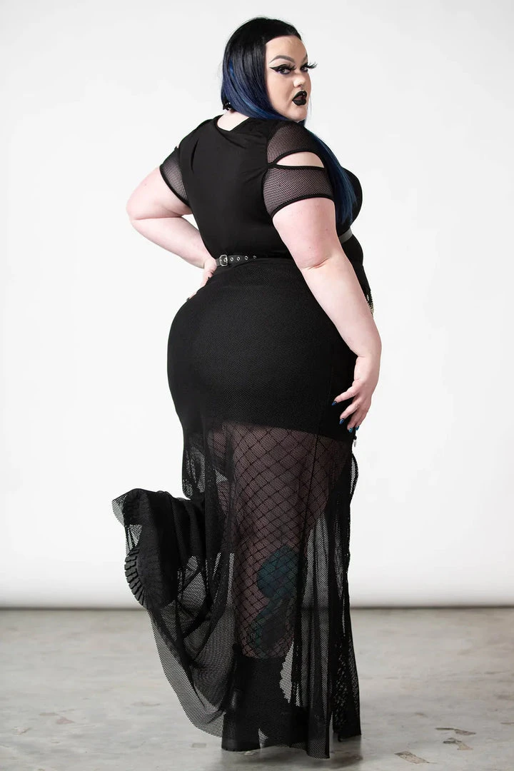 Killstar Paragon Fishnet Maxi Skirt 7 Killstar Paragon Fishnet Maxi Skirt