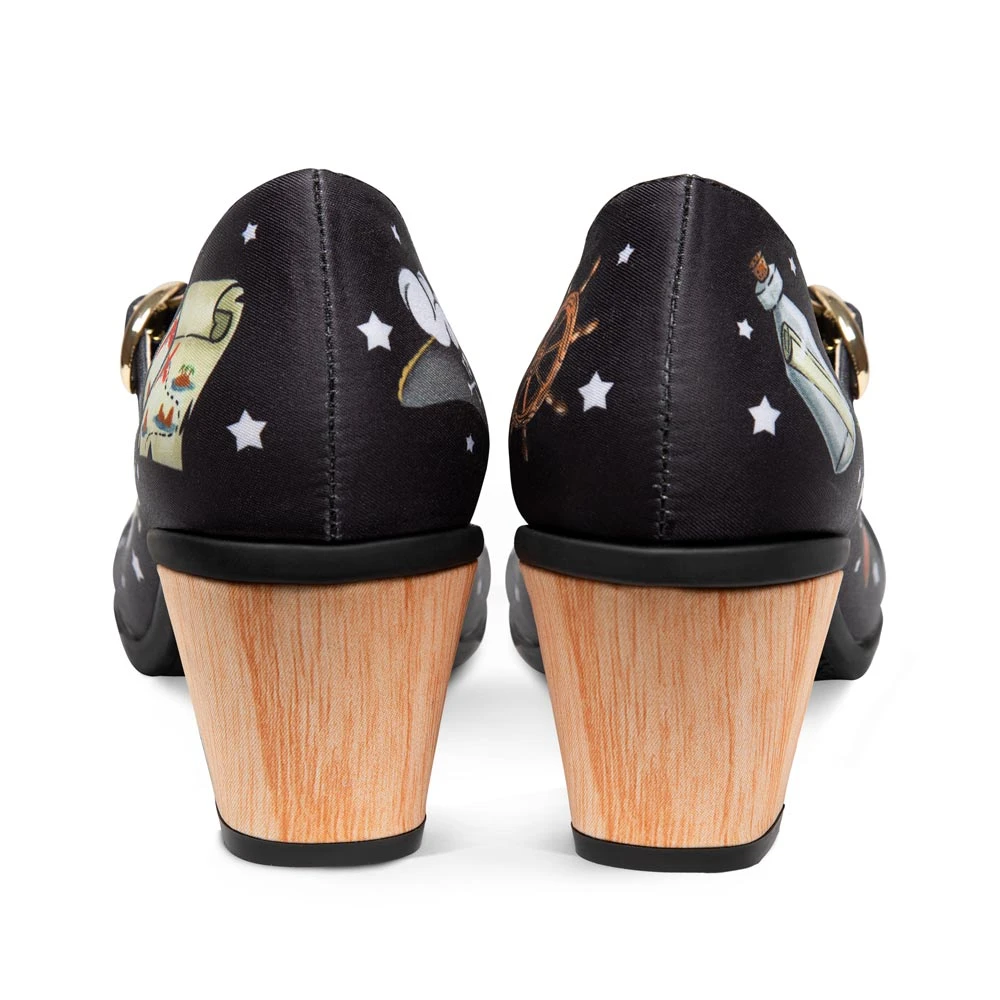 Hot Chocolate Design Chocolaticas Mid Heels Pirate Women's Mary Jane Pump Ladies 6 Hot Chocolate Design Chocolaticas Mid Heels Pirate Women's Mary Jane Pump Ladies