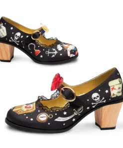 Hot Chocolate Design Chocolaticas Mid Heels Pirate Women's Mary Jane Pump Ladies 12 Hot Chocolate Design Chocolaticas Mid Heels Pirate Women's Mary Jane Pump Ladies