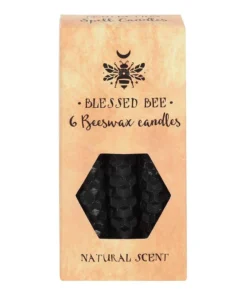Gothic Gifts Black Beeswax Protection Spell Candles