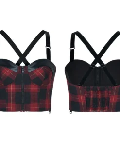 Punk Rave Arella Tartan Crop Top