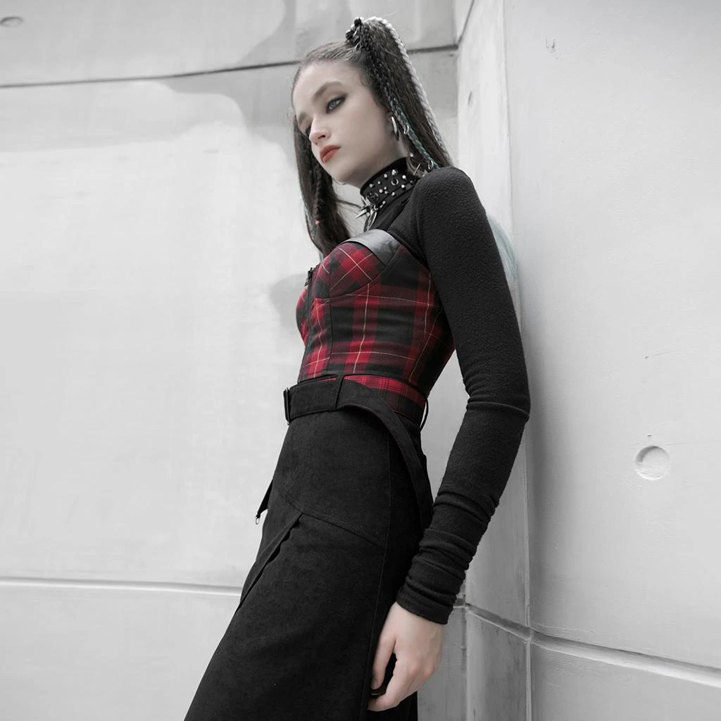 Punk Rave Arella Tartan Crop Top 12 Punk Rave Arella Tartan Crop Top
