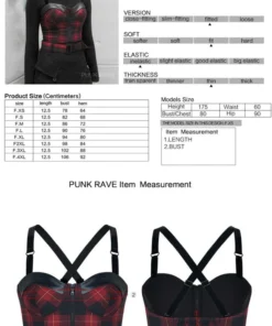 Punk Rave Arella Tartan Crop Top 14 Punk Rave Arella Tartan Crop Top