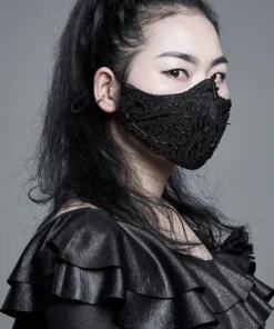 Punk Rave Myra Filigree Pattern Beaded Face Covering Accessories 13 Punk Rave Myra Filigree Pattern Beaded Face Covering Accessories