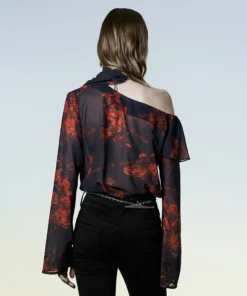 Punk Rave Reign Chiffon Top Ladies 13 Punk Rave Reign Chiffon Top Ladies