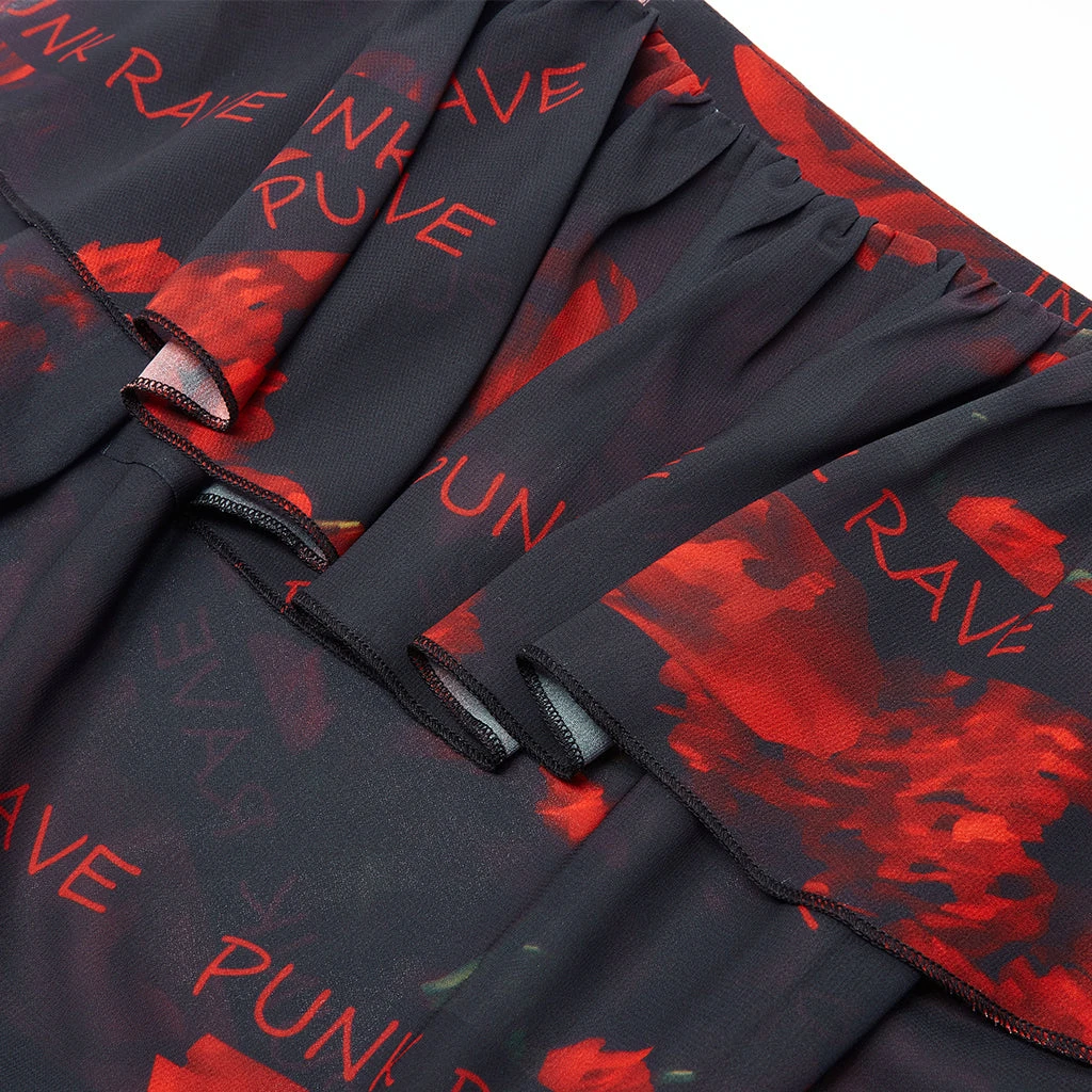 Punk Rave Reign Chiffon Top Ladies 9 Punk Rave Reign Chiffon Top Ladies