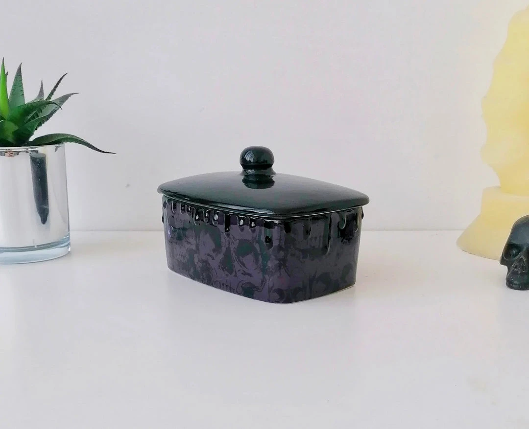 Weird & Wonderful Ceramics Purple Skull Butter Bowl New Arrivals 4 Weird & Wonderful Ceramics Purple Skull Butter Bowl New Arrivals
