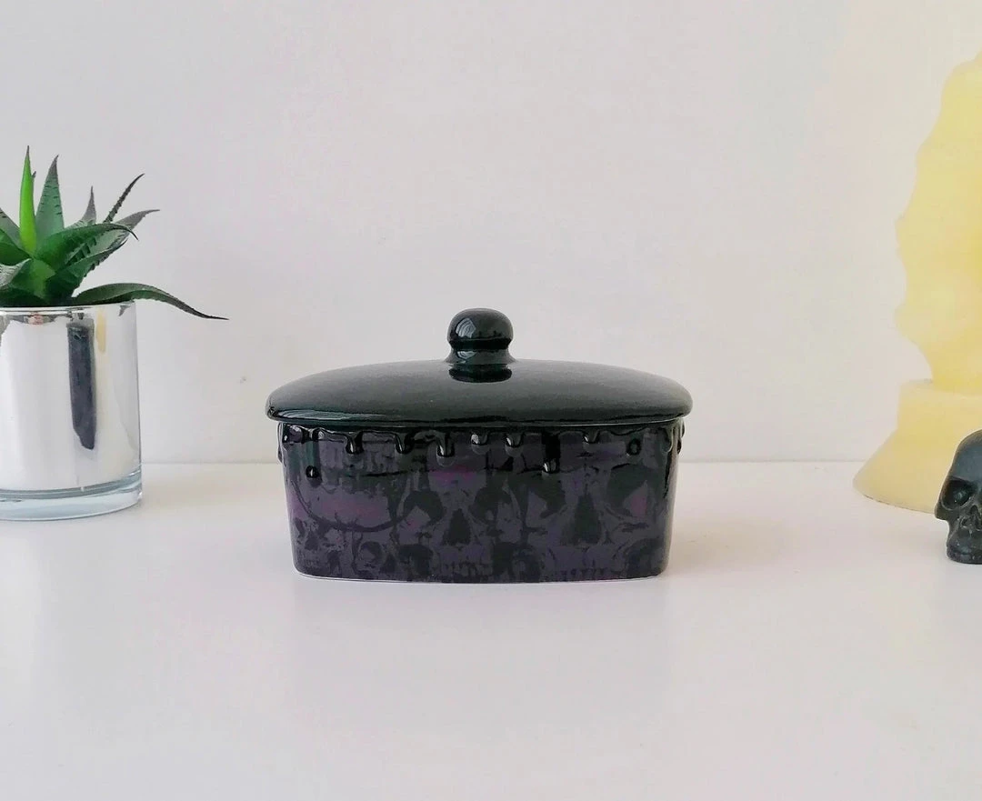 Weird & Wonderful Ceramics Purple Skull Butter Bowl New Arrivals 6 Weird & Wonderful Ceramics Purple Skull Butter Bowl New Arrivals