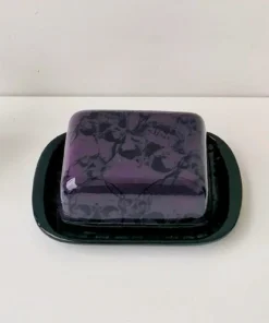 Weird & Wonderful Ceramics Purple Skull Butter Dish