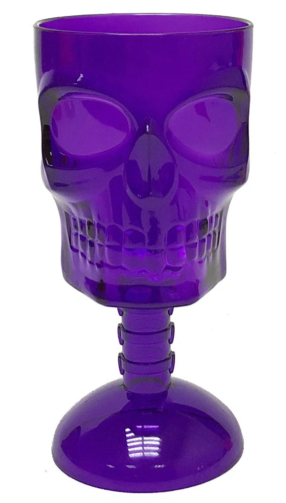 Gothic Gifts Purple Skull Wine Glass Homeware 3 Gothic Gifts Purple Skull Wine Glass Homeware
