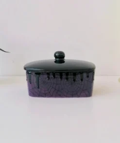 Weird & Wonderful Ceramics Purple Web Butter Bowl